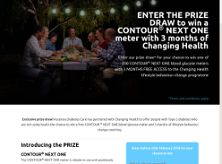 Win a Blood glucose monitor and diabetes lifestyle coaching