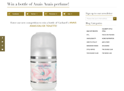 Win a Bottle of Anais Anais Perfume