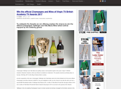 Win a Bottle of Champagne Taittinger + Villa Maria Wine