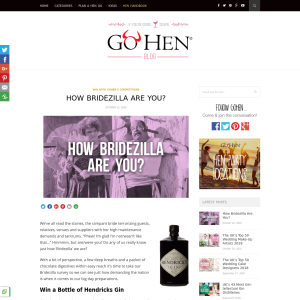 Win a Bottle of Hendricks Gin