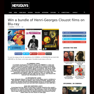 Win a bundle of Henri-Georges Clouzot films on Blu-ray