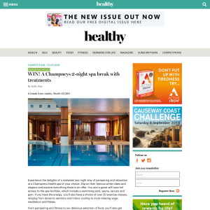 Win A Champneys 2-night spa break with treatments