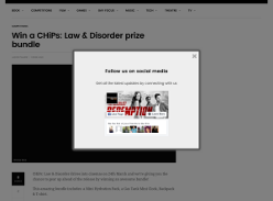 Win a CHiPs: Law & Disorder Merchandise Bundle