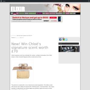 Win a Chloe Signature Perfume worth £70