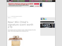 Win a Chloe Signature Perfume worth £70