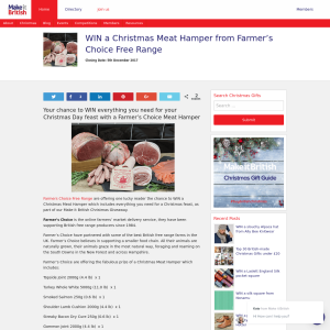 Win a Christmas Meat Hamper from Farmer's Choice Free Range