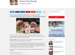 Win a Christmas Meat Hamper from Farmer's Choice Free Range