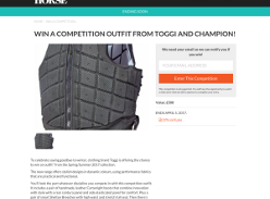 Win a competition outfit from Toggi and Champion worth £500