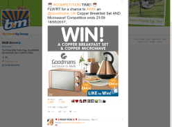 Win a Copper Breakfast Set & Microwave