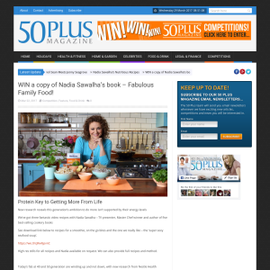Win a copy of Nadia Sawalha's book - Fabulous Family Food