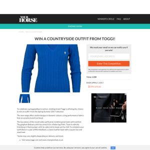 Win a countryside outfit from Toggi worth £280
