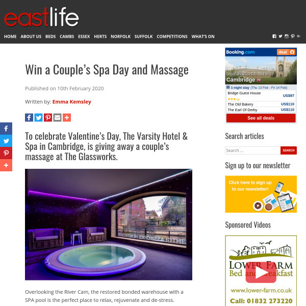 Win a Couple's Spa Day and Massage