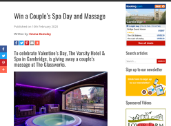 Win a Couple's Spa Day and Massage