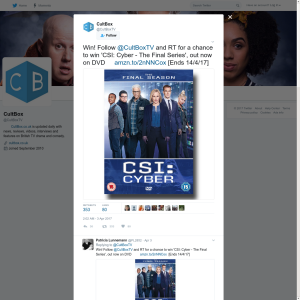 Win a 'CSI: Cyber - The Final Series' box set