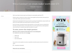 Win a Cuisinart ice cream maker worth over £75