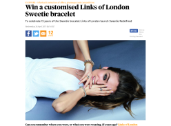 Win a customised Links of London Sweetie bracelet