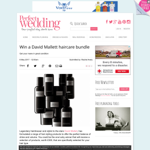 Win a David Mallett haircare bundle worth £300