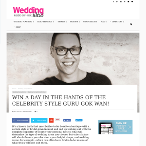 Win A Day In The Hands Of The Celebrity Style Guru Gok Wan