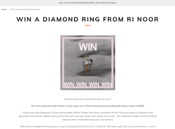 Win A Diamond Ring From Ri Noor