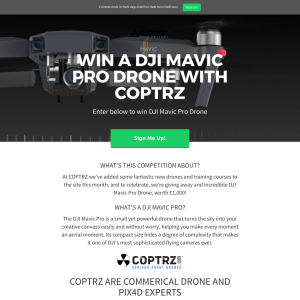Win a DJI Mavic Pro 4K Drone