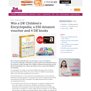 Win a DK Children's Encyclopedia, a £50 Amazon voucher & 4 DK books