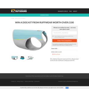 Win a dog kit from Ruffwear worth over £100