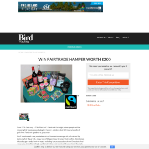 Win a Fairtrade Hamper worth £200