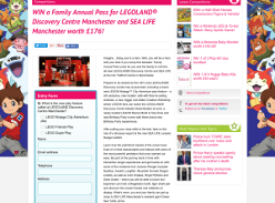 Win a Family Annual Pass for Legoland Discovery Centre Manchester + Sea Life Manchester worth £176