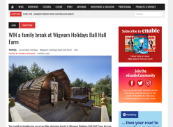 Win a family break at Wigwam Holidays Ball Hall Farm