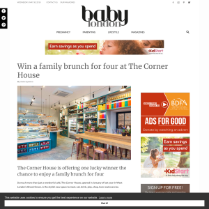 Win a family brunch for four at The Corner House