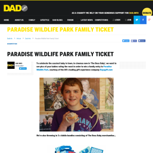 Win a family entry to Paradise Wildlife Park