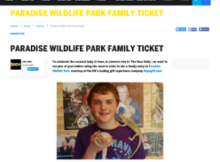 Win a family entry to Paradise Wildlife Park