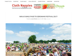 Win a Family Pass to Geronimo Festival 2017