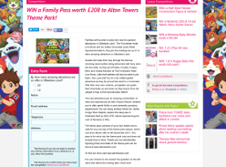 Win A Family Pass worth £208 to Alton Towers Theme Park!