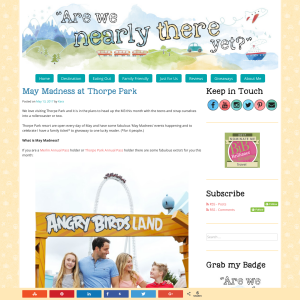 Win a Family Ticket (for 4) to Thorpe Park