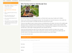 Win a Family ticket to Edinburgh Zoo