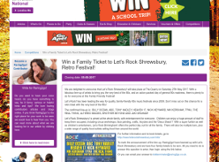 Win a Family Ticket to Let's Rock Shrewsbury, Retro Festival