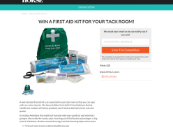 Win a First Aid Kit for your tack room