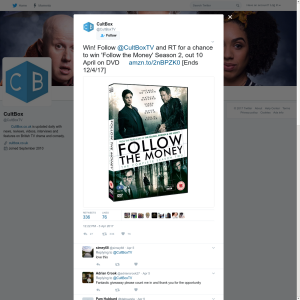 Win a 'Follow the Money' Season 2 box set