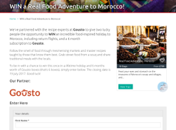 Win a Food-inspired Holiday to Morocco + 6 Month Subscription to Gousto