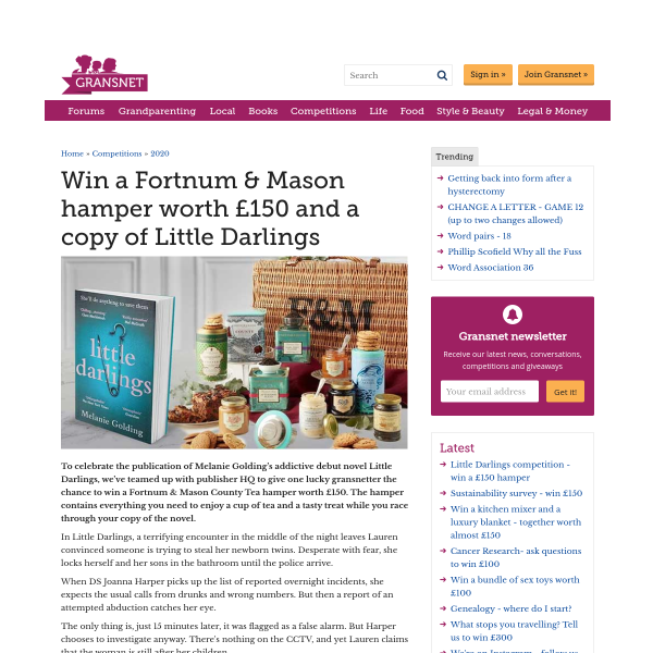 Win a Fortnum and Mason hamper