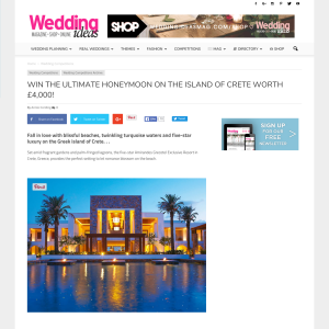 Win A four-night stay in the Amirandes Family Suite Garden View in Crete
