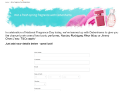 Win a Fragrance from Debenhams