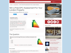 Win a Free EPC Assessment For Your London Property worth £140