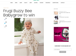 Win a Frugi Buzzy Bee Babygrow