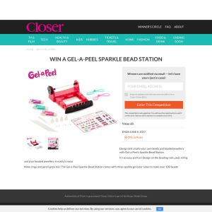 Win a Gel-a-Peel Sparkle Bead Station