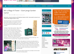 Win a Giant Jenga Garden Game