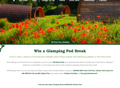 Win a Glamping Pod Break