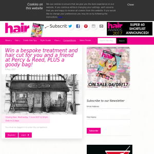 Win a Good Bag + Bespoke Treatment + Hair Cut For You + a Friend at Percy & Reed, London