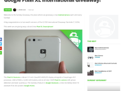 Win a Google Pixel XL